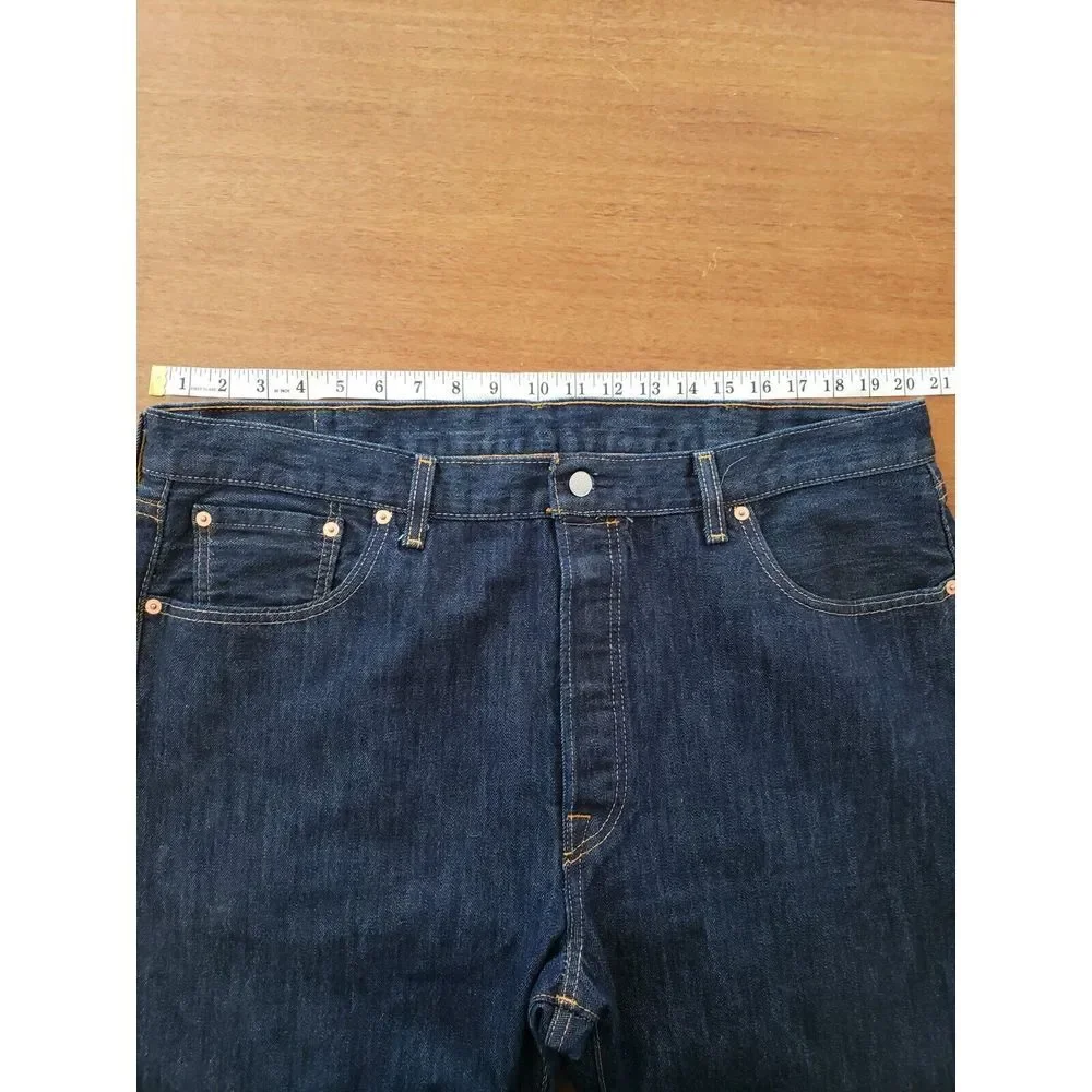 Men's 501‎ Levis Button Fly Original 40x30 Dark Wash